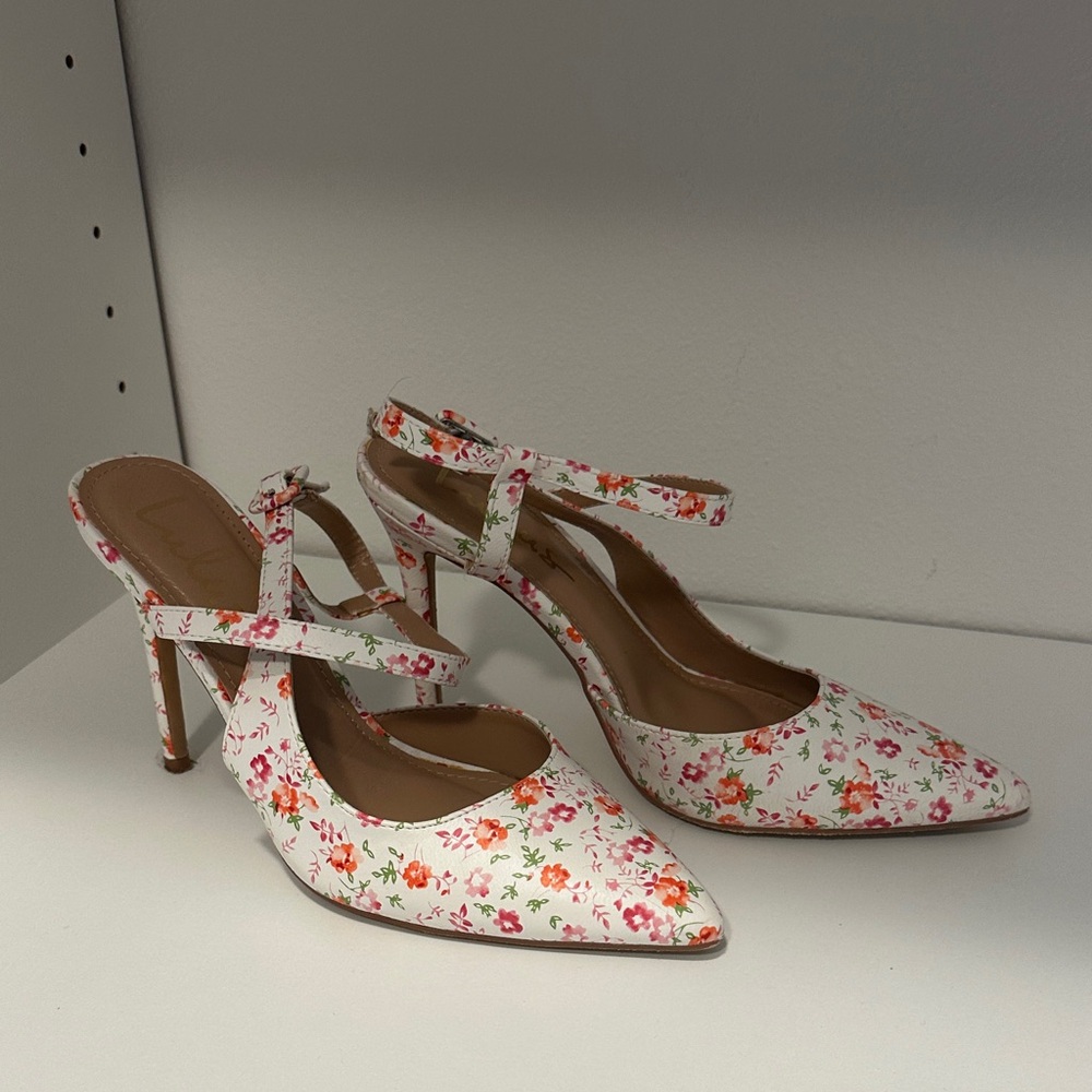 Lulu's Floral Print Heels